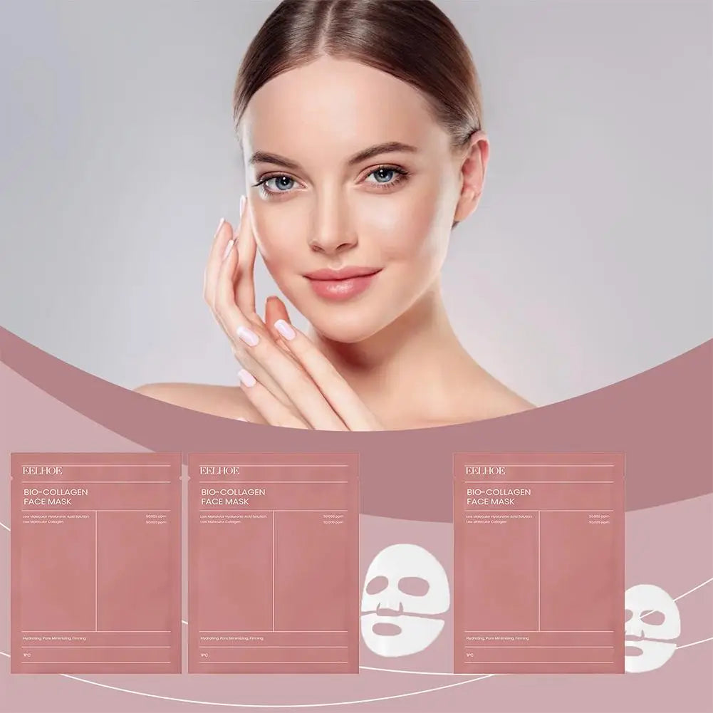 Collagen Face Mask Reduces Wrinkles Moisturizing Deep Firming Facial Hydration Beauty Skin Care Products Brightening J8I3